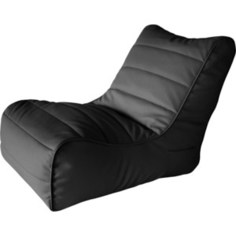 Бескаркасное кресло Папа Пуф Soft lounger black
