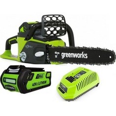 Электропила аккумуляторная GreenWorks GD40CS40 4.0Ah x1 (20077UB)