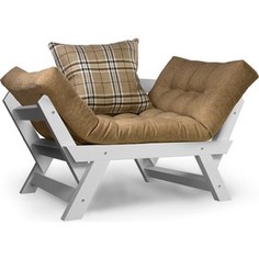 Кресло Anderson Отман эмаль-бежевая рогожка.