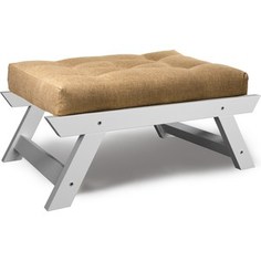 Пуфик Anderson Отман эмаль бежевая рогожка