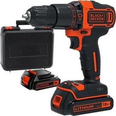 Дрели-шуруповерты аккумуляторные Black-Decker BDCHD18KB