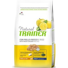 Сухой корм Trainer Natural Small & Toy Adult with Fresh Chicken and Rice с курицей и рисом для взрослых собак мелких и миниатюрных пород 2кг