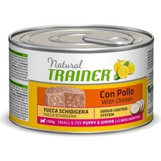 Консервы Trainer Natural Small & Toy Puppy & Junior with Chicken с курицей для щенков и юниоров мелких и миниатюрных пород 150г