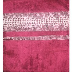 Набор полотенец 6 штук Brielle Bamboo Crocodile 30x50 burgundy бургунди (1211-85631)