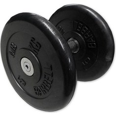 Гантель Barbell неразборная с вращающающейся хромированной ручкой 13,5 кг