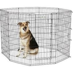 Вольер Midwest Life Stages 48 Black Exercise Pen with Full MAX Lock Door 8 панелей 61х122h см с дверью- MAXLock черный для животных