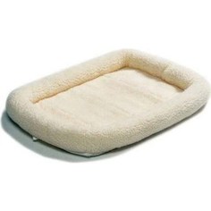 Лежанка Midwest Quiet Time Pet Bed - Fleece 24 флисовая 58х45 см белая для кошек и собак