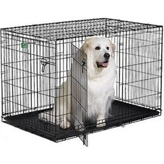 Клетка Midwest iCrate 48 Double Door Dog Crate 122x76x84h см 2 двери черная для собак