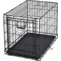 Клетка Midwest Ovation 30 Single Door Crate 79x49x55h см с торцевой вертикально-откидной дверью черная для собак