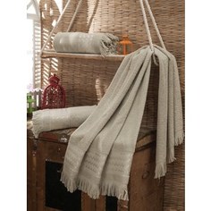 Набор из 3 полотенец Do and Co Daisy зелёный махра жаккард 70x140 (8582зелёный)