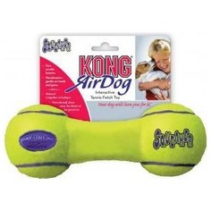 Игрушка KONG Air Squeaker Dumbbe Large Гантель большая 23см для собак