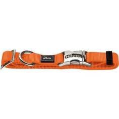 Ошейник Hunter Collar Vario Basic ALU-Strong M/20 (40-55см) нейлон с металлической застежкой оранжевый для собак