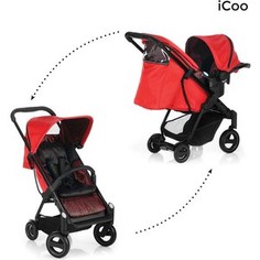 Коляска icoo Acrobat Shop N Drive (fishbone red) (150061) I`Coo