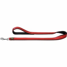 Поводок Hunter Leash Neopren 20/100 нейлон/неопрен красный/черный для собак