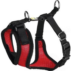 Шлейка Hunter Harness Manoa XS (35-41см) нейлон/сетчатый текстиль красная для собак