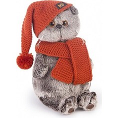 Мягкая игрушка Budi Basa Басик в вязаной шапке и шарфе (Ks19-075)