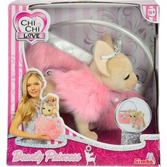 Мягкая игрушка Chi Chi Love Собачка Принцесса с розовой пушистой сумкой (5890618)