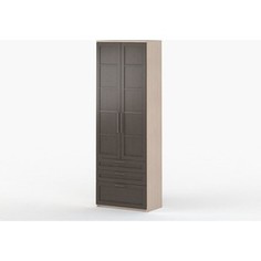 Шкаф 2-дверный с ящиками ВасКо СОЛО 054-3101 молочный дуб/венге/венге