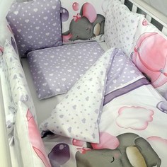Комплект в кроватку By Twinz с бортиками-подушками 6 пр. Сладкий сон