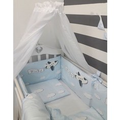 Комплект в кроватку By Twinz 6 пр. Волшебный полет (самолет) Классика