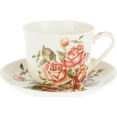 Чайная пара Best Home Porcelain Рубиновые розы (M1270626)