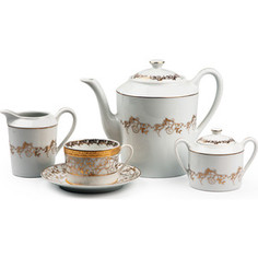 Сервиз чайный 15 предметов La Rose des Sables Mimosa Lierre Or (539509 947)