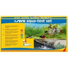 Тест SERA AQUA-TEST-SET набор тестов для определения содержания pH, KH, gH, NO2 в пресной воде