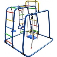 Детский спортивный комплекс Формула здоровья Игрунок Т Плюс синий- радуга