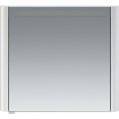 Зеркальный шкаф Am.Pm Sensation левый 80 см, с подсветкой, белый глянец (M30MCL0801WG) Am.Pm.