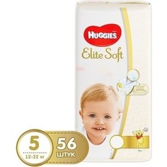 Huggies Подгузники Элит Софт 5 12-22кг 56шт