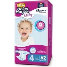 Helen Harper Подгузники детские Baby Maxi 7-18 кг/7-14 кг 62шт