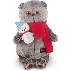 Мягкая игрушка Budi Basa Басик в шарфике со снеговичком (Ks19-073)