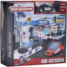 Игровой набор Majorette Парковка Creatix Полиция, 1 машинка (2050001)