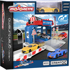 Игровой набор Majorette Парковка Creatix Gran Turismo, 1 машинка (2050002)