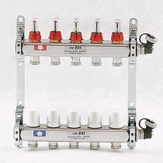 Коллекторная группа Uni-Fitt 1х3/4 5 выходов с расходомерами и термостатическими вентилями (450I4305)