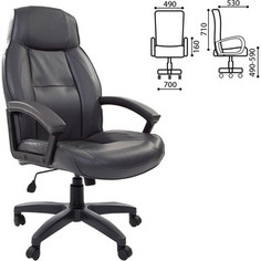 Кресло офисное Brabix Formula EX-537 экокожа серое 531389