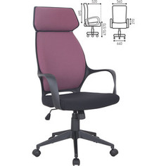 Кресло офисное Brabix Galaxy EX-519 ткань черное/терракотовое 531570