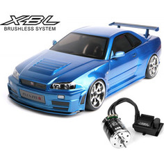 Радиоуправляемая машина для дрифта MST MS-01D NISSAN R34 GT-R 4WD RTR масштаб 1:10 2.4G (MST-533009)