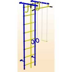 Детский спортивный комплекс Пионер С2Н (синий/жёлтый)