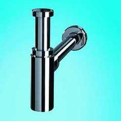 Сифон Wirquin Lineis-Mini хром. цилиндр 1 1/4x32 мм без выпуска регулируемый от 100-150 мм с отводом и розеткой латунь (31640003)