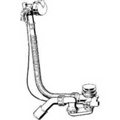 Слив-перелив Viega Simplex 6168.45 с наливом для нестандартной ванны автомат хром (593186)