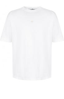 Хлопковая футболка с круглым вырезом Stone Island