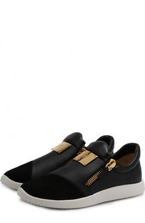 Комбинированные кроссовки Runner Giuseppe Zanotti Design