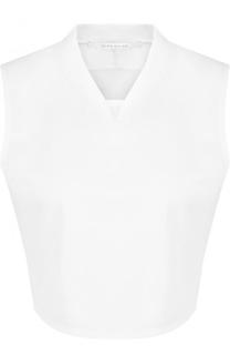 Укороченный однотонный топ без рукавов Givenchy