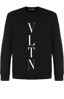 Хлопковый свитшот с логотипом бренда Valentino