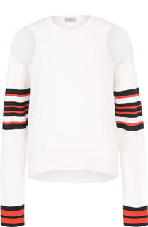 Пуловер из смеси хлопка и шелка с кашемиром MRZ