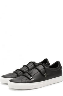 Кожаные кеды на шнуровке Givenchy