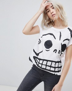 Футболка с черепом Cheap Monday - Белый