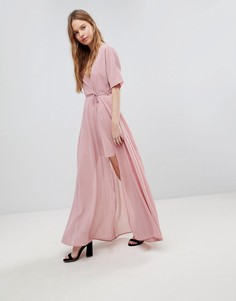Платье макси с поясом Glamorous - Розовый