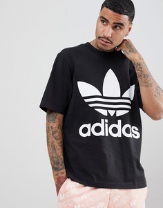 Черная свободная футболка adidas Originals adicolor CW1211 - Черный